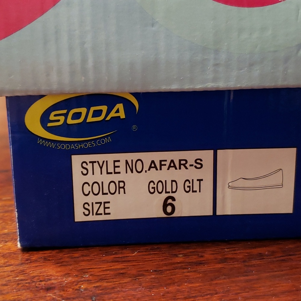 Gold Glitter Flats - Picture 5 of 5